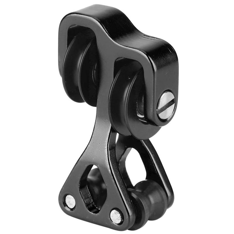 Tihebeyan Aluminium Alloy Archery Cable Slide, Bow Splitter Compound Roller Glide for Hunting, Glide Separator (Black) - Image 1